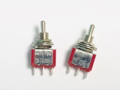 Mini Toggle Switch SPDT On-Off-On Short Handle 