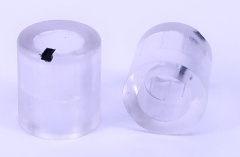 Clear control knob 9.8x11mm Shaft hole 6x18T
