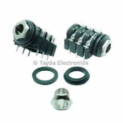 6.35mm 1/4" Stereo Insulated Switched Socket Jack PCB