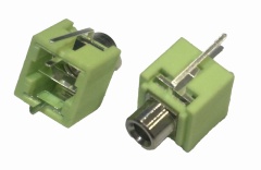 3.5mm GREEN Stereo Phone Jack NON-THREAD WQP-WQP495XY