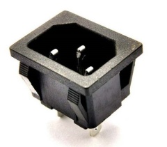 Male AC Power Plug Connector 3 Pins 10A 250V
