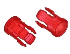5mm LED Lampshade Protector Red Plastic Clip