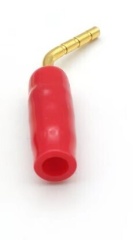 2mm Red Tip Curved Banana Pin Plug Connector