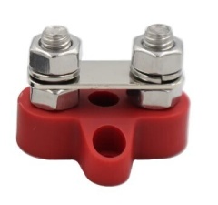 80A Red Busbar Power Block 2 channel M6(1/4") for Car