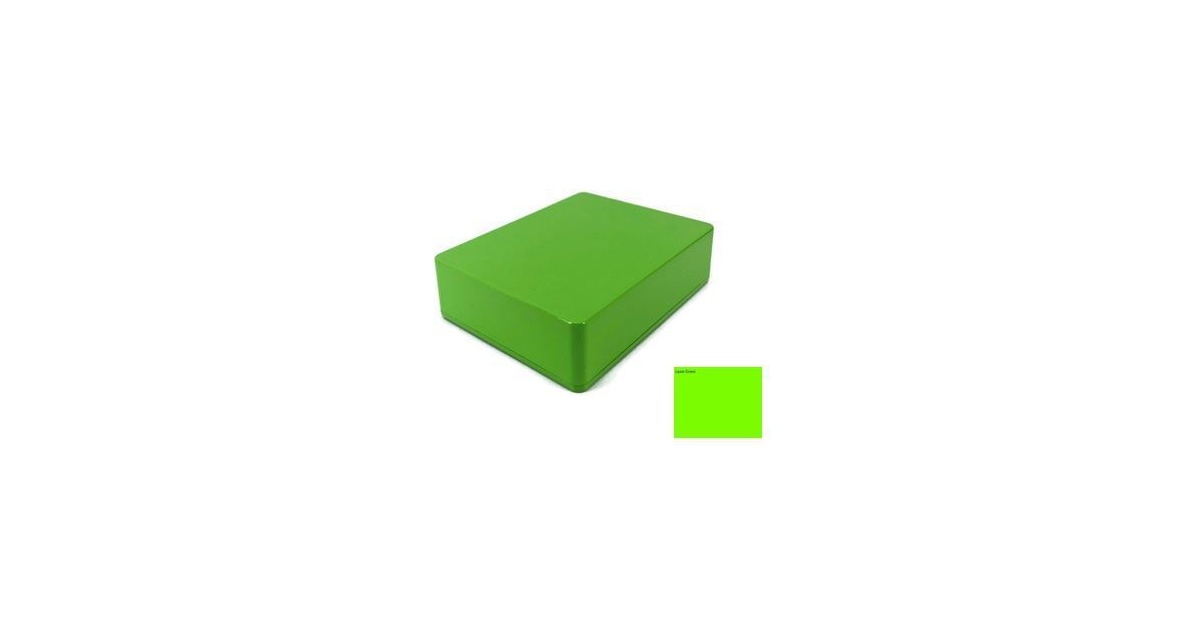 Aladdin グリーン 蓋付きオーブン 1590BB Style Aluminum Diecast Enclosure Lawn Green