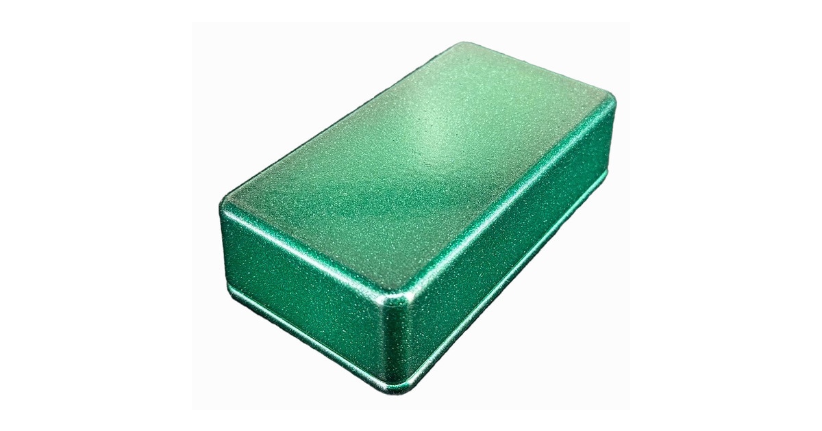 1590B Style Aluminum Diecast Enclosure METALLIC CANDY GREEN