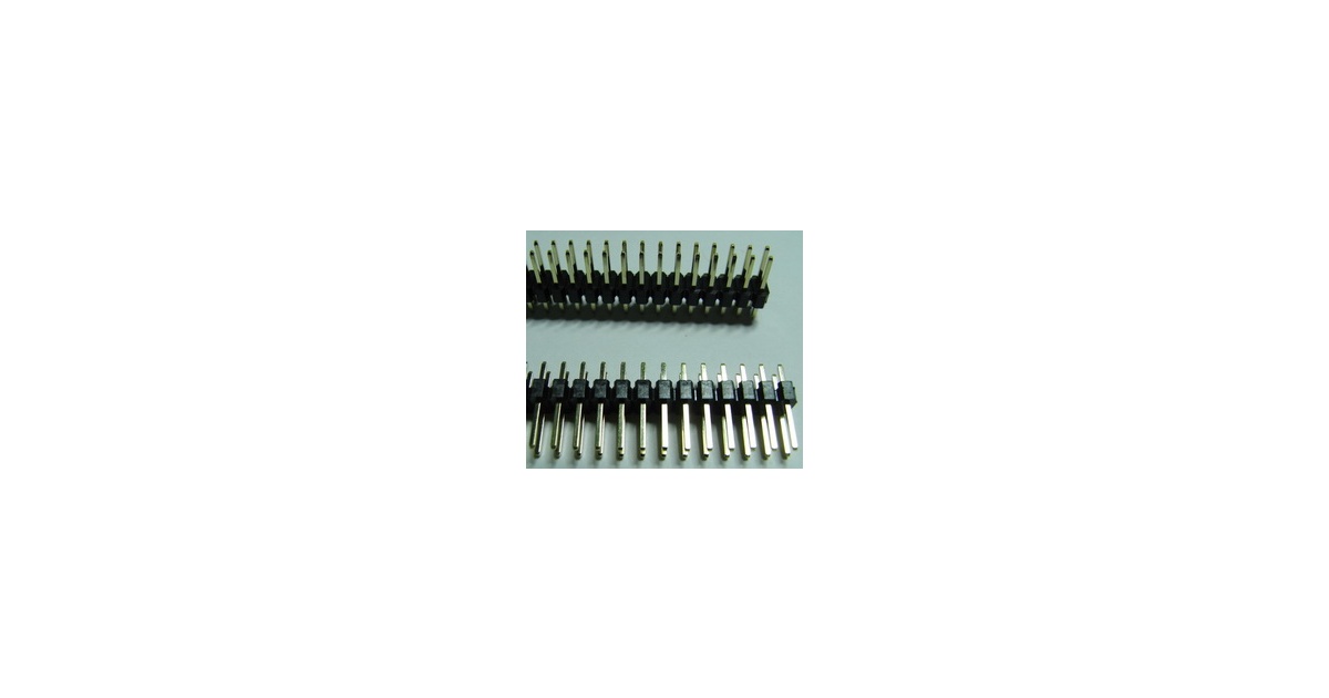 2x40 Pin 2.54 mm Double Row Pin Header Strip