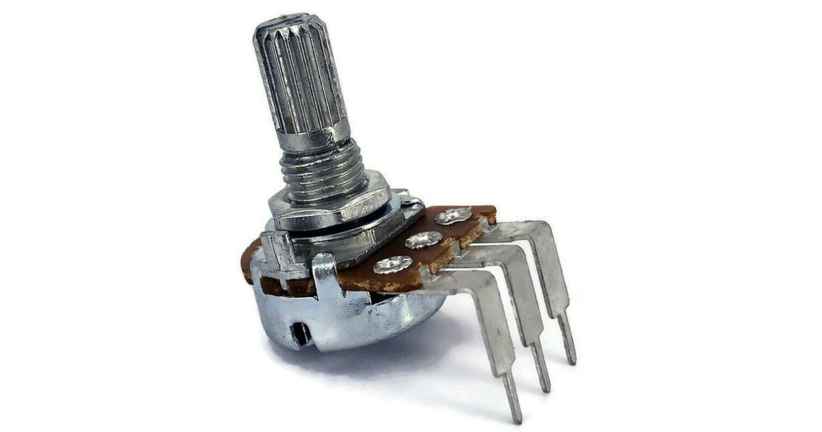 10-Pack B100K 100K Ohm Linear Taper Rotary Potentiometers – 15mm Panel Mount