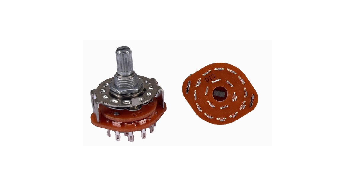 rot　4-③ Rotary Switch 3 Pole 4 Position ALPHA SR2511