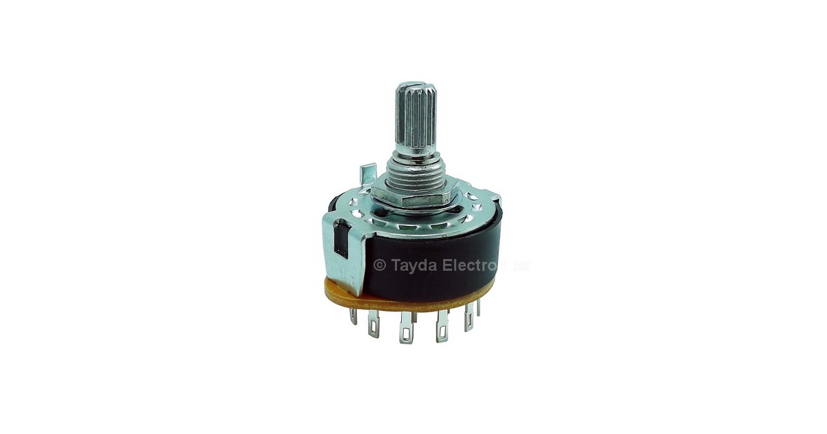 Rotary Switch 2 Pole 3 Position ALPHA SR2511