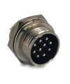 10 Pins Male circular connector 16mm GX16