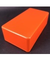 125B Style Aluminum Diecast Enclosure MATTE ORANGE SAND TEXTURE