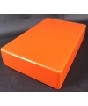 1590DD Style Aluminum Diecast Enclosure MATTE ORANGE SAND TEXTURE