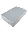 1590DD Style Aluminum Diecast Enclosure Metallic Silver water texture