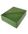 1590XX Aluminum Enclosure 145×121×39.5mm Chrome green