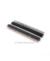 2x40 Pin 2.54mm Double Row Right Angle Female Pin Header