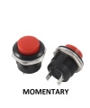 PUSH BUTTON SWITCH MOMENTARY Red Color SPST 3A 250VAC