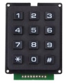 3x4 Keyboard Matrix 12 keys Black