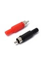 RCA Phono Plug Cable Mounting Black
