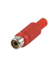 RCA Phono Female Plug Cable Mounting Red