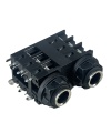 6.35mm 1/4" Stereo Insulated Dual