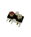 Dual RCA Female Audio Jack Connector PCB Mount