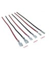2.8mm With Black wire Single Head Female Spade Connector 20CM AWG 22