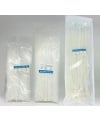 White Nylon Cable Ties Self-Locking 5x300mm 100PCS