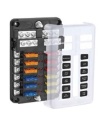 12 Way Block With Negative Bus Blade Fuse Block FB-1714