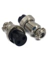 2 Pins Female circular connector 16mm GX16