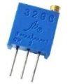 1K OHM TRIMMER POTENTIOMETER CERMET 25 TURNS 3296W