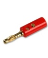 PE000038 4mm Banana Male Plug Red Gold Plated MULTICOMP PRO