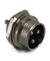 3 Pins Male circular connector 12mm GX12