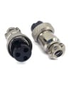 3 Pins Female circular connector 16mm GX16