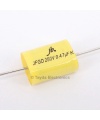 0.47uF 250V 105C 10% Axial Flat Oval Metallized Polypropylene Capacitor