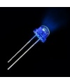 LED 4.8mm Blue Color Clear Lens