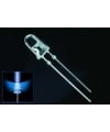 12V Blue LED 5mm Water clear Lens