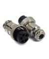 5 Pins Female circular connector 12mm GX12