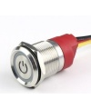Piezoelectric light soft touch Latching Red color switch 12V