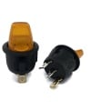 Illuminated Rocker Switch ON-OFF 12V Yellow LED SPST
