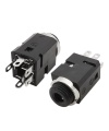 Black 3.5mm Stereo Phone Jack 5 pins