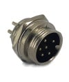 6 Pins Male circular connector 16mm GX16