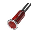 12V Plastic RED LED indicator