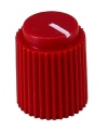Rippel knob red 13.5x17mm Shaft Hole 6.35mm