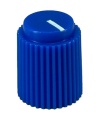 Rippel knob Blue 13.5x17mm Shaft Hole 6.35mm