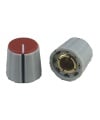 Gray Knob Red top 16X15mm shaft hole 6mm