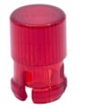 Flat cylindrical 5mm LED Lampshade Protector Red Plastic Clip