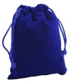 Blue Velvet Bag 13cmx18cm