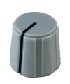 Gray Knob Gray top 16X15mm shaft hole 6.4mm