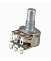 TAYDA 1M OHM Linear Dual Taper Potentiometer Solder lug Round Shaft Without tab